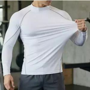 남성 헬스복 쫄티 티셔츠 트레이닝 짐웨어 머슬핏 속건 드라이핏 반목 골프 레이어드 긴팔티 러닝 이너 상의