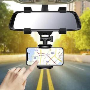 차량용 핸드폰 거치대 백미러 장착 브래킷 클립 내비게이션 GPS 휴대폰 스탠드 접이식 조절식 자동차