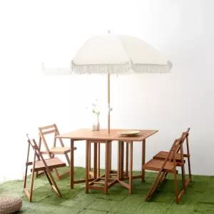 KEMIE 4인 원목접이식테이블세트 XL4110ST 2288.7934 당일발송