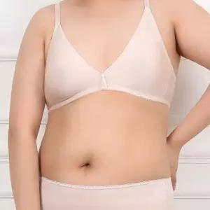 인견 ZF 촉감 빅사이즈 여성 노와이어 B컵 홑겹 브라 한