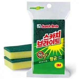 3M U3D0C4U2 스카치 브라이트 SL86 스펀지 수세미 소 1p 천연수세미 부억수세미 가정용수세미 주