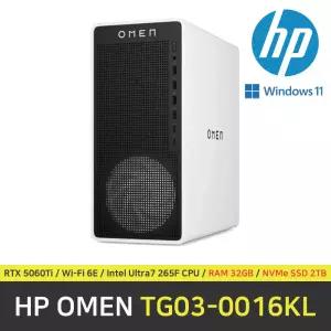 HP OMEN 16L TG03-0016KL 컴퓨터 / 윈도우11 Pro 설치 / RAM 32GB / NVMe SSD 2TB