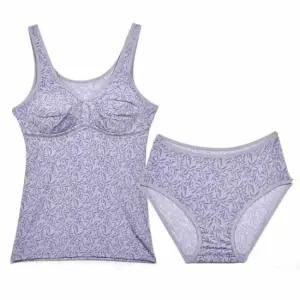 [라일리여성언더웨어] Rly 노와이어브라 팬티세트 나시브라탑 후크없는브라 패 49592215)