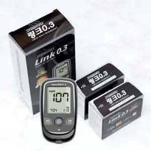 [NS홈쇼핑]SD바이오센서 링크 0.3 혈당계 +시험지100매+채혈침110개+솜100매 혈당측정기..[33422920]