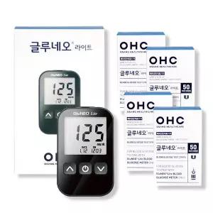 [NS홈쇼핑]글루네오 라이트 혈당계 +시험지200매+침210개+솜200매 혈당측정기..[35417181]