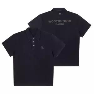 우영미 반팔 W261TS17 739B 블랙 백로고 폴로 남성반팔티 당일발송