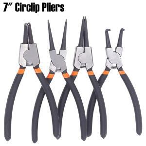 원형 스냅 잠금 링 제거 및 설치용 서클립 플라이어 내부 외부 용수스틸 수공구 7 인치