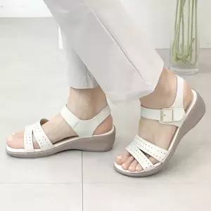 [롯데백화점]원더슈즈 이사벨라 천연 소가죽 샌들 4CM P-S47