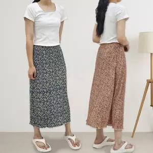 [폴앤폴]플라워 플리츠 냉감 스커트 6color