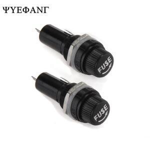10PCS 퓨즈 홀더 5X20 6X30 3AG 보험 튜브 소켓 패널 마운트 6x30mm