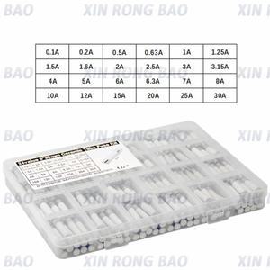 고속 블로우 세라믹 퓨즈 박스 키트 24 값 6x30mm 250V 0.1A 3A 3.15A 4A 6A 7A 8A 개