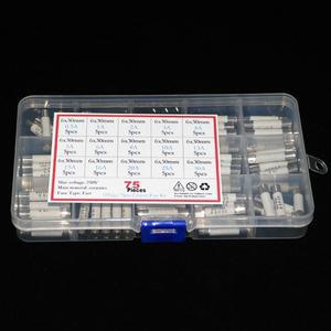 패스트 블로우 세라믹 퓨즈 모음 키트 박스당 75 개 6mm x 30mm 250V 0.5A 1A 2A 3A 4A 6A 8A 30A