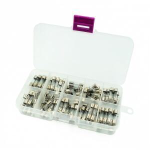 100피스 5x20mm 고속 블로우 유리관 퓨즈 모듬 키트 고속 0.2A 1A 2A 3A 5A 8A