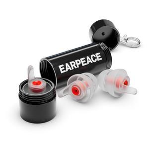 EARPEACE 음악 - 콘서트 이어플러그 - 최대 26dB의 소음 감소를 위한 이어플러그 - 콘서트, 뮤지션 및 라이브 이벤트를 위한 고충실도 이어플러그 - 재사용 가능한 이어플러그 - 3개의 필터 세트와 케이스 포함