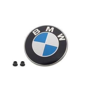 BMW 후드 엠블럼 로고 배지 라운델 82mm 정품 OE 51148132375 + 그로밋 51141807495