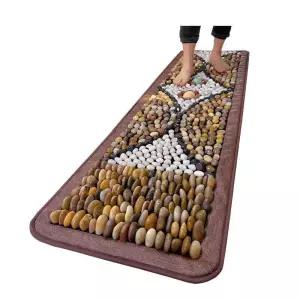 천연 자갈 발마사지 몽돌 혈액순환 매트 발판 지압 발지압매트 발바닥 선물 맨발걷기 마사지