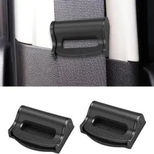 PLALEI 2PCS 자동차 안전벨트 조절기 성인/어린이용 범용 클립 컴포트 카 어깨 보호대 스트랩 위치 지정기