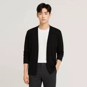 [바쏘옴므] 쿨비즈 버튼리스 냉감 가디건
