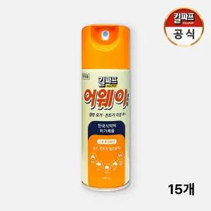 킬파프 어웨이 에어졸 200mL 15개 모기 모기기피제 살충제 모기벌레