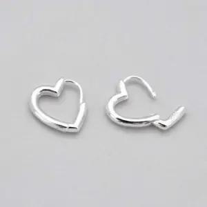 (Silver925) Heart one touch earring 실버 귀걸이 액세서리
