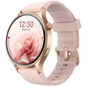 여성용 Fitpolo 스마트 워치, 1.3인치 AMOLED 터치스크린 피트니스 트래커, 전화 걸기/응답하기, 심박수 SpO2 모니터, IP68 방수, 수면 및 활동 추적 스마트워치, 안드로이드 폰용 iPhone용