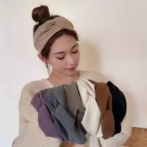 부드러운 여성 헤어 밴드 빈티지 패션 다용도 반다나