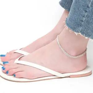 [NS홈쇼핑][미니아트] 92.5 실버 스퀘어체인 7줄 체인 은 발찌[35941112]