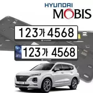 차량번호판 싼타페TM 현대모비스 번호판가드 순정용 가드