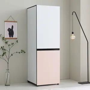 SJ601 핑크 600 주방 다용도 수납장 냉장고자리 전용 렌지수납장 주방장식장 주방진열대