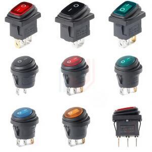 KCD1 전원 스위치 미니 토글 밀폐형 방수 자동 보트 해양 로커 10A, 125V, 250V AC