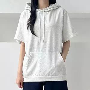 여자반팔티 후드 반팔티셔츠 여성반팔티셔츠 여성반팔티 여름 꾸안꾸룩 베이직