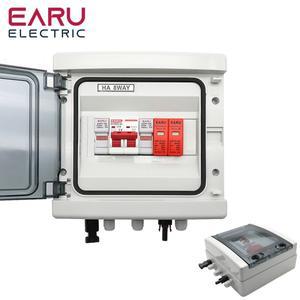 태양광 PV 결합기 상자, 번개 보호 DC 퓨즈 MCB SPD 방수 IP65, 500V 1 입력 출력