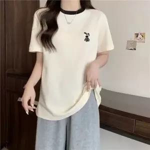 라운드넥 슬리브 라운드티 여름반팔 반팔티 숏슬리브 여성면티 반팔