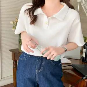 라운드반팔티 카라티셔츠 반팔티셔츠 트랜디 베이직핏 여성티셔츠 여성반팔