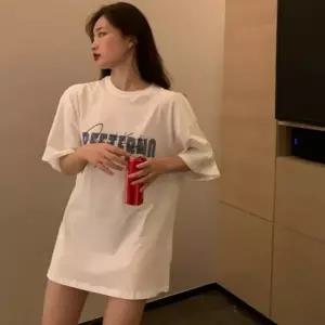 여름 크롭티 블루 여자 여유핏 티셔츠 여자반팔티 반팔 레터링 여자반팔면티