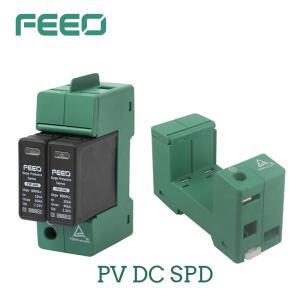 FEEO 2P Din 레일 태양광 DC 서지 보호대 PV SPD 600V 20KA-40KA, 새로운 에너지 피뢰기, 번개 저전압