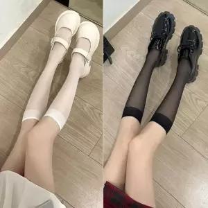 [룽스_62]반스타킹 무릎 사계절 여성 얇은스타킹 스타킹