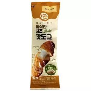 우양 바삭한 치즈 핫도그 80g 냉동