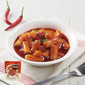 푸딩팩토리 전자레인지 간편조리 마시따 매콤 떡볶이 200g 간식 안주 간편식사 간편한끼