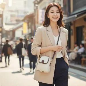 [다잇템]여자 데일리 스마트폰 수납 포켓 미니 크로스백