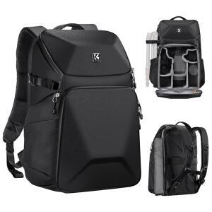 K&F CONCEPT 카메라 백팩 하드 쉘 20L 사진 카메라 가방 하드쉘 케이스 삼각대 홀더 및 노트북 수납 공간 포함
