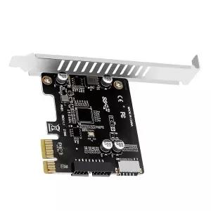 컴퓨터 PCI-E-USB 3.0 PCIE 확장 컨트롤러 카드 19PIN 허브 분배기
