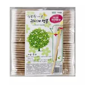 [룽스_62]나무 잡화 면봉 귀이개 귀청소 화장 순면 400P