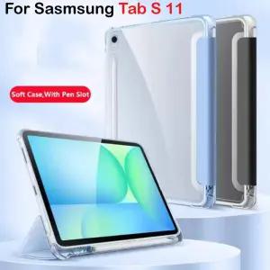 새로운 삼성 갤럭시 탭 S11 2025 11인치 S10 라이트 10.9 FE S9 S8 S7 A11 + 8.7인치용 투명 스마트 태블릿