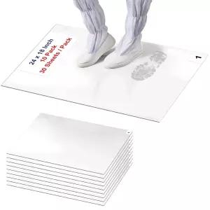 끈적끈적한 매트 접착 패드 300매 30매/팩 18인치 x 24인치 45인치 60cm 신발 건축 클린룸 실험실 병원