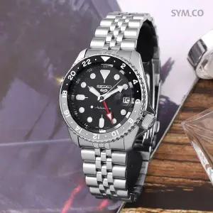 [세이코]5 SSK001K1 다이버룩 GMT 터틀 다이버 블랙 SKX 오토매틱 남자 메탈 시계 d19