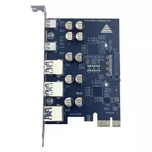 PCIe to USB 3.2 Gen 1 카드 5Gbps 3 타입 A 2 C 5포트 PCI 익스프레스 확장 윈도우 리눅스 OS 데스크탑 PC