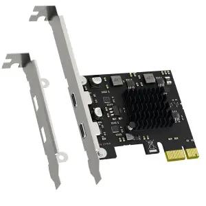ASM 3142 칩이 탑재된 2포트 10Gb USB 3.1 Gen2 Type-C - PCIE X1 확장 카드