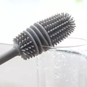 [하프클럽/알티피아]실리콘브러쉬 텀블러세척솔 긴솔 젖병청소 수세미 유리컵세척솔
