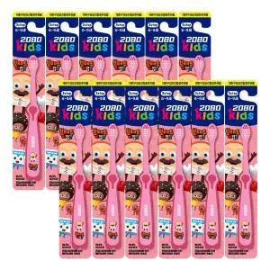 2080 키즈 3스텝 브레드 이발소 칫솔 여아용 1p X 12개